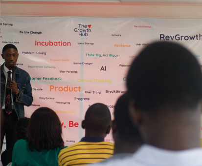 a young lady speaking